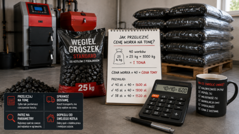 Ekogroszek cena za worek 25kg