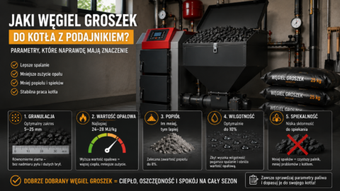 Jaki węgiel groszek do kotła z podajnikiem.