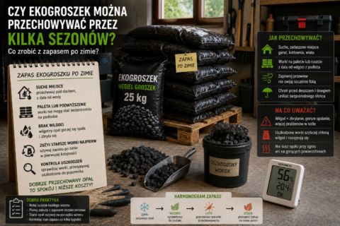 Czy ekogroszek można przechowywać przez kilka sezonów