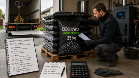 Odbiór dostawy ekogroszku